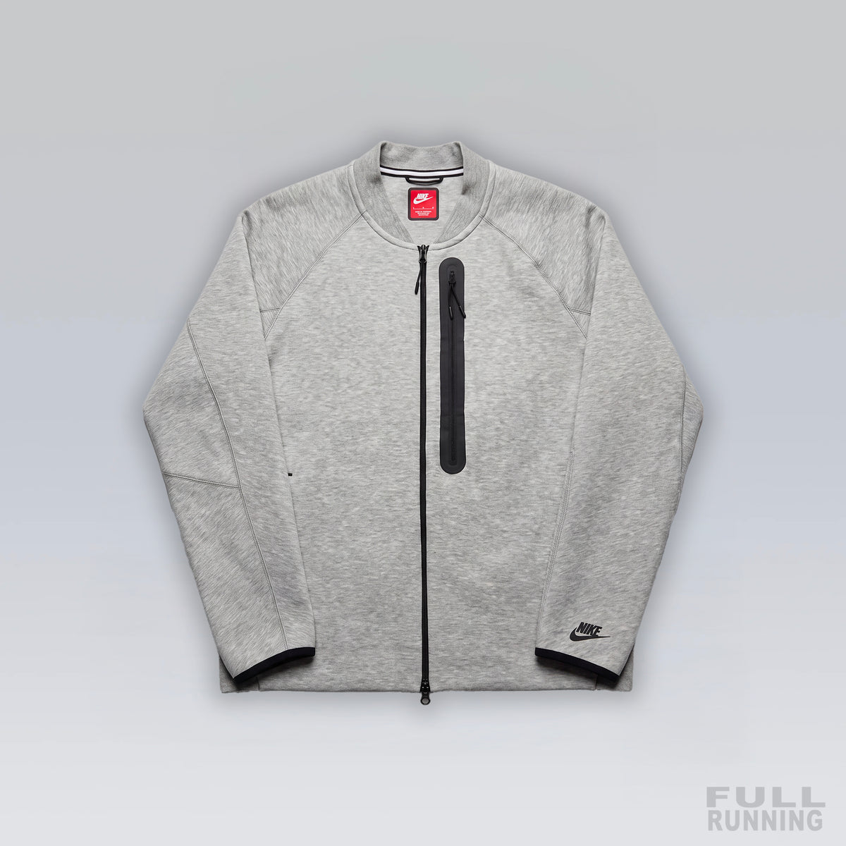 Sweat Zippé Tech Fleece "Aviateur" Gris