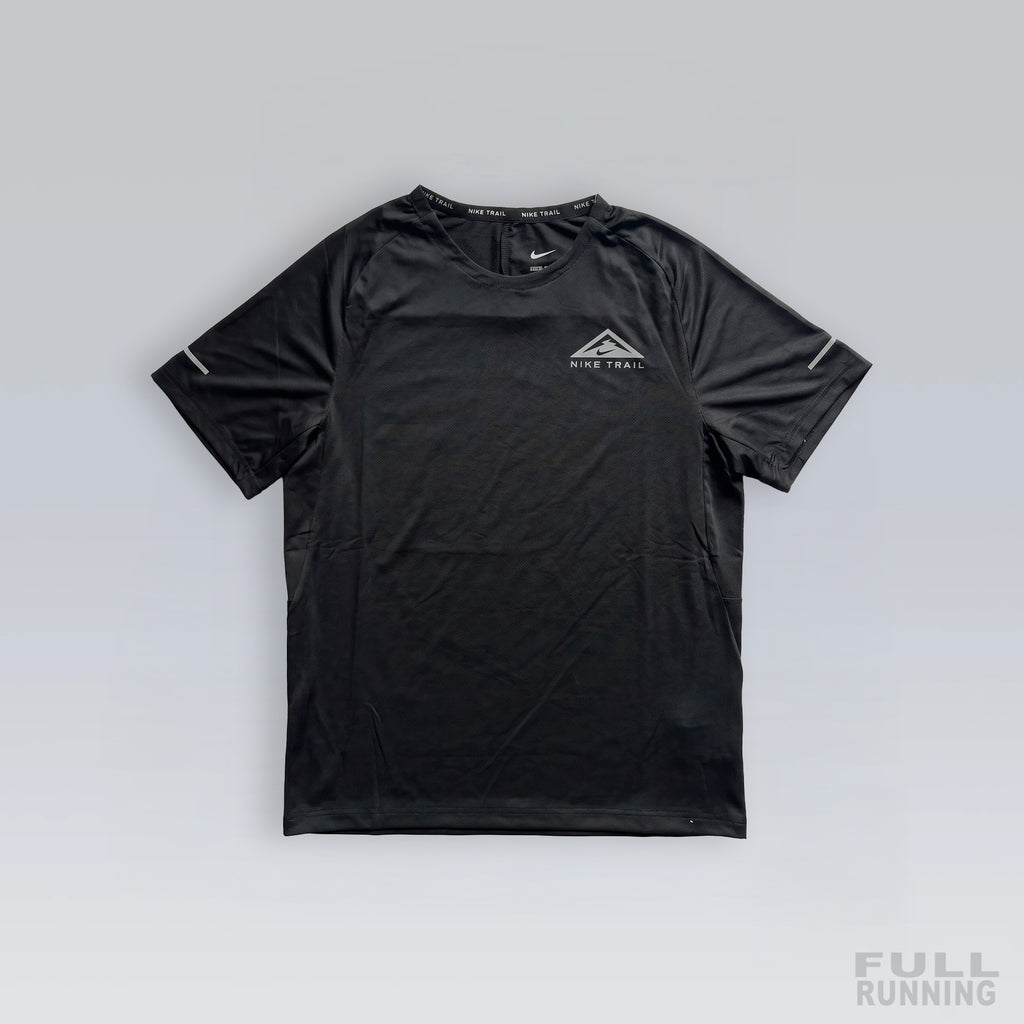T-shirt Trail Réfléchissant Noir
