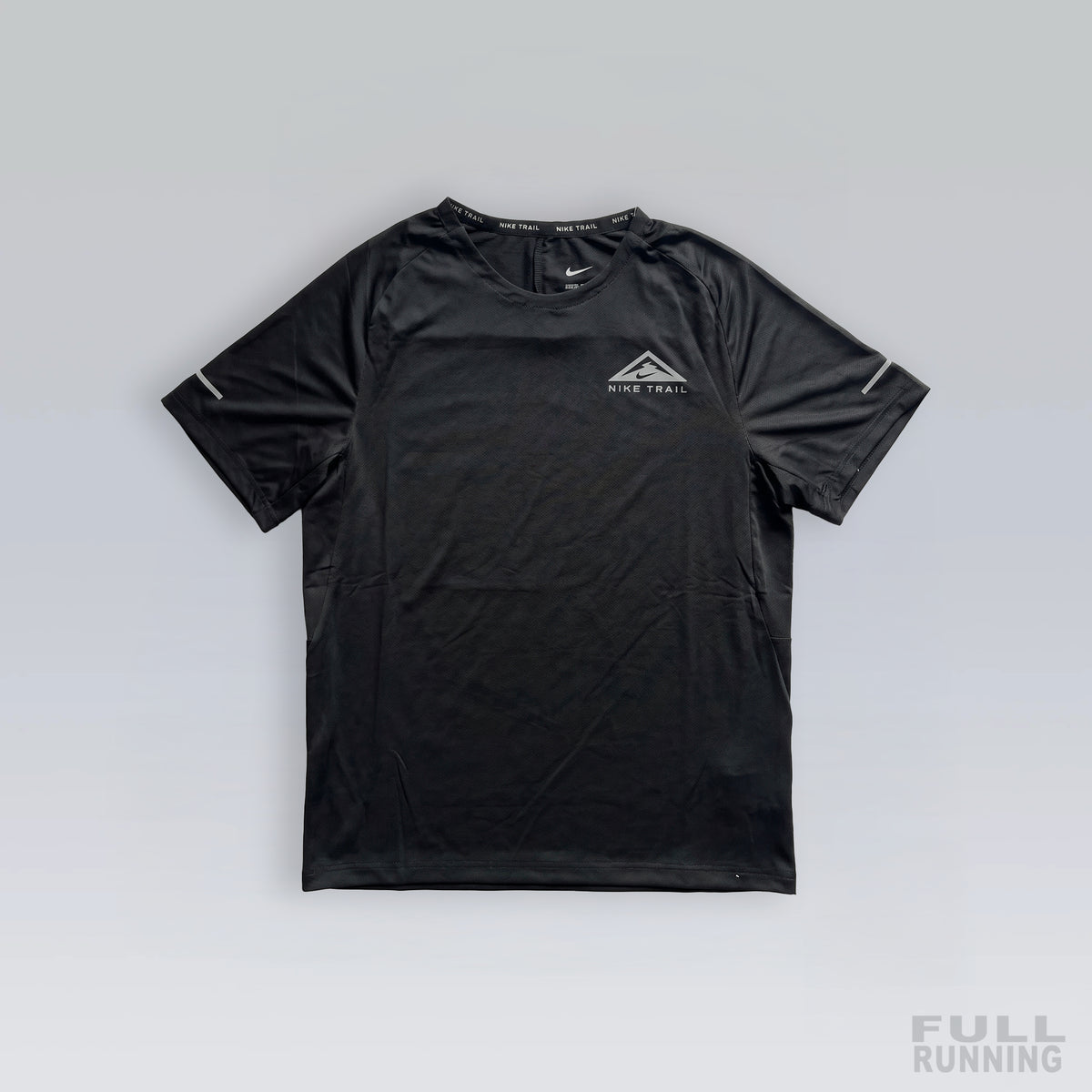 T-shirt Trail Réfléchissant Noir