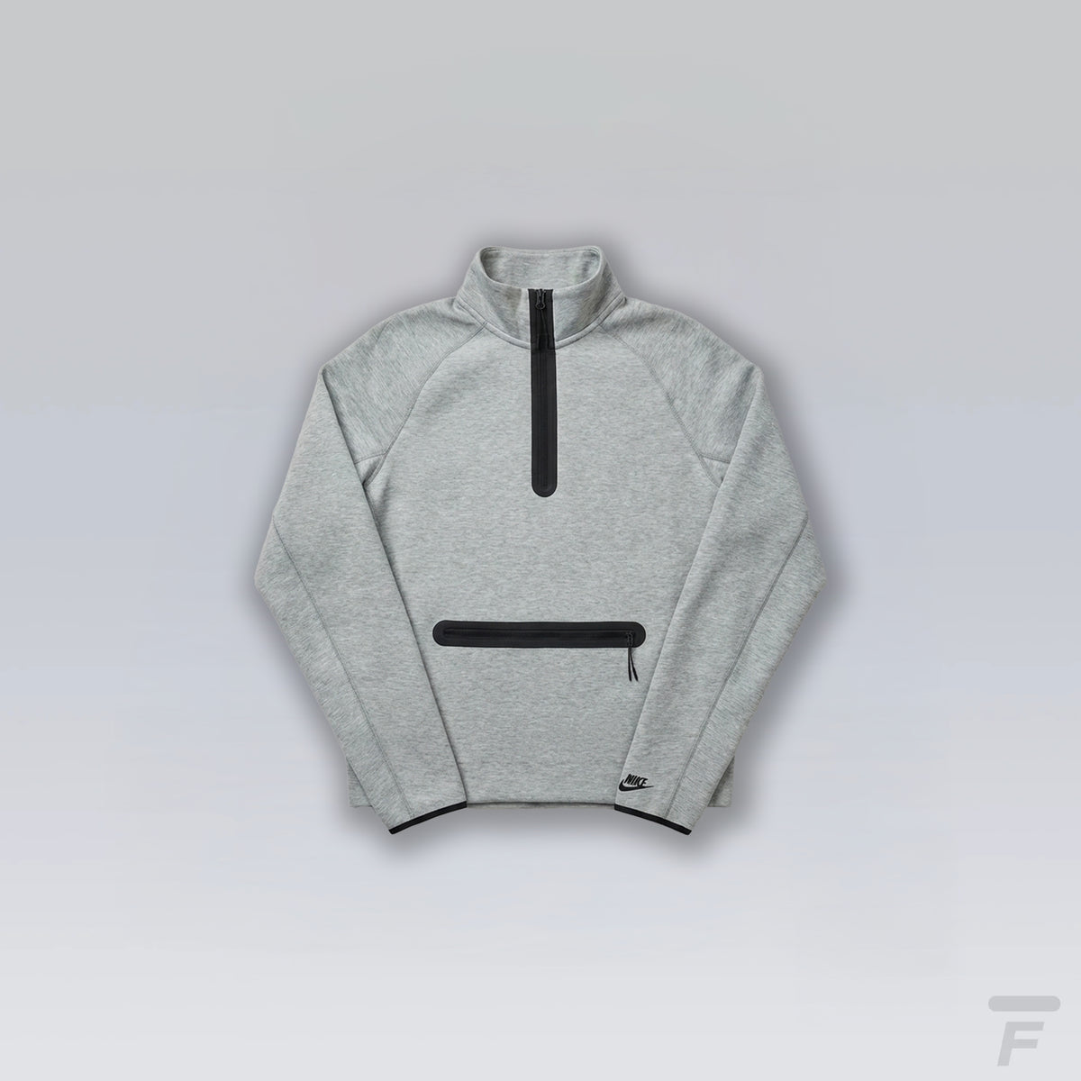 Veste demi-zippée “kangourou” Tech Fleece Gris
