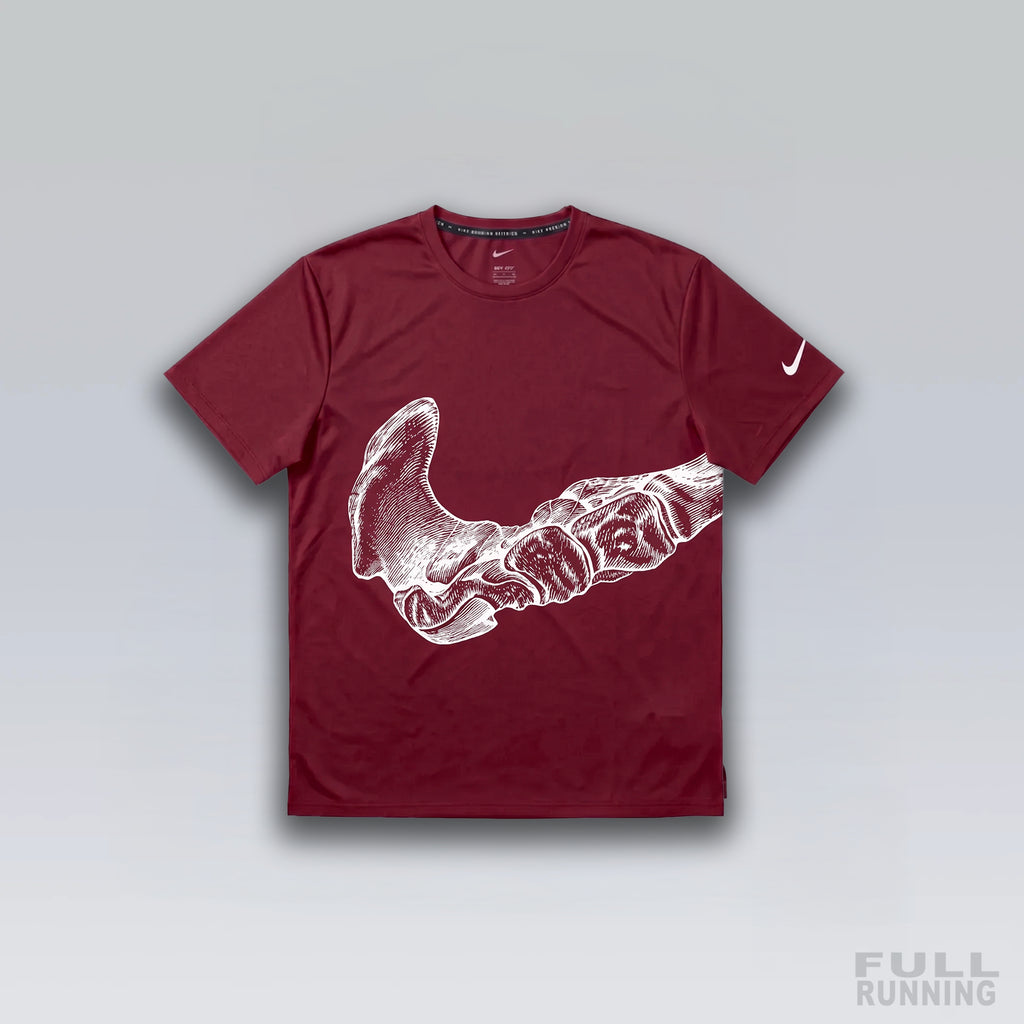 T-shirt de Running Division Squelette "MILER" Rouge