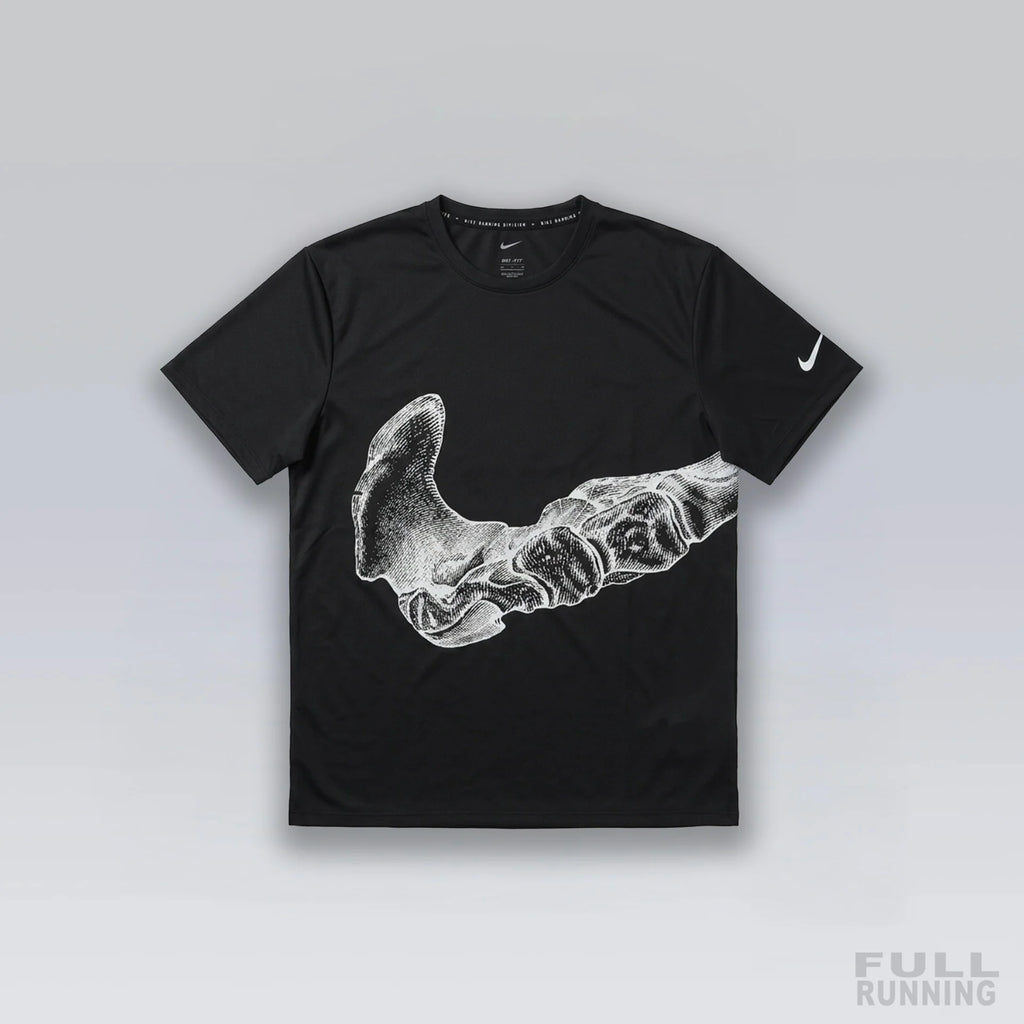 T-shirt de Running Division Squelette "MILER" Noir